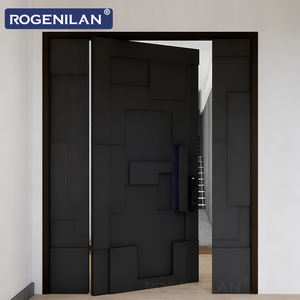 ROGENILAN Portes d'entrée <span class=keywords><strong>de</strong></span> sécurité en aluminium au design moderne, portes extérieures sécurisées avec serrure intelligente - Product Image 1