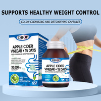 Capsules de vinaigre de cidre de pomme OEM, capsules de nettoyage du côlon, probiotiques pour aider à la digestion et nettoyer les intestins
