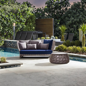 Modern Luxury Hotel Villa Aluminum Frame PE Rattan <strong>High</strong> <strong>Back</strong> Patio Lounge Dining <strong>Garden</strong> <strong>Chairs</strong> Outdoor Furniture Set - Product Image 2