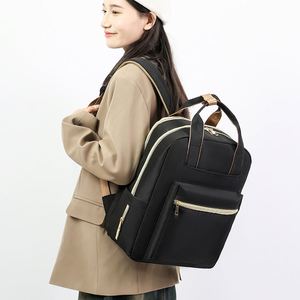 Simple Plain Color Mommy <b>Backpack</b> Large Capacity Baby Diaper Bag for Outdoor Travel Hospital - Product Image 5