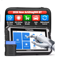 Alat Pemindai Diagnostik Terbaru TOPDON ArtiDiag 900BT/AD900BT OBD2 untuk Mendukung Pengkodean ECU 28 Fungsi Layanan Mencakup 130+ Mobil