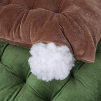 Coussin de siège uni en gros, coussin de sol carré pour bureau, coussin de chaise simple en velours cristal, coussin en peluche d'hiver