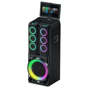 Machine de karaoké professionnelle sur pied avec écran tactile, enceinte tour haute puissance avec basses profondes, bibliothèque de chansons intégrée - Product Image 2