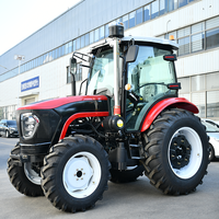 Tracteur agricole à quatre roues motrices de 80 CV, machine agricole multifonctionnelle à moteur diesel