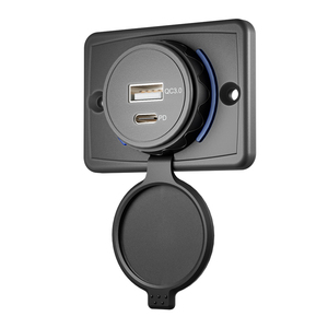 Nhà máy 12-24V bề mặt phẳng núi đôi cổng <span class=keywords><strong>USB</strong></span> sạc Thuyền biển Caravan QC3.0 <span class=keywords><strong>USB</strong></span>-A pd3.0 <span class=keywords><strong>USB</strong></span>-C xe sạc ổ cắm - Product Image 3