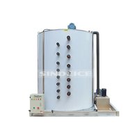 SINDEICE 20 tonnes par jour flocon machine à glaçons évaporateur flocon de glace faisant tambour de Machine pour la pêche et l'utilisation industrielle