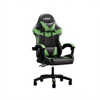 Chaise d'ordinateur en cuir minimaliste personnalisable, dossier réglable en hauteur, design pliable - Confort pour le bureau à domicile, le jeu et l'e-sport
