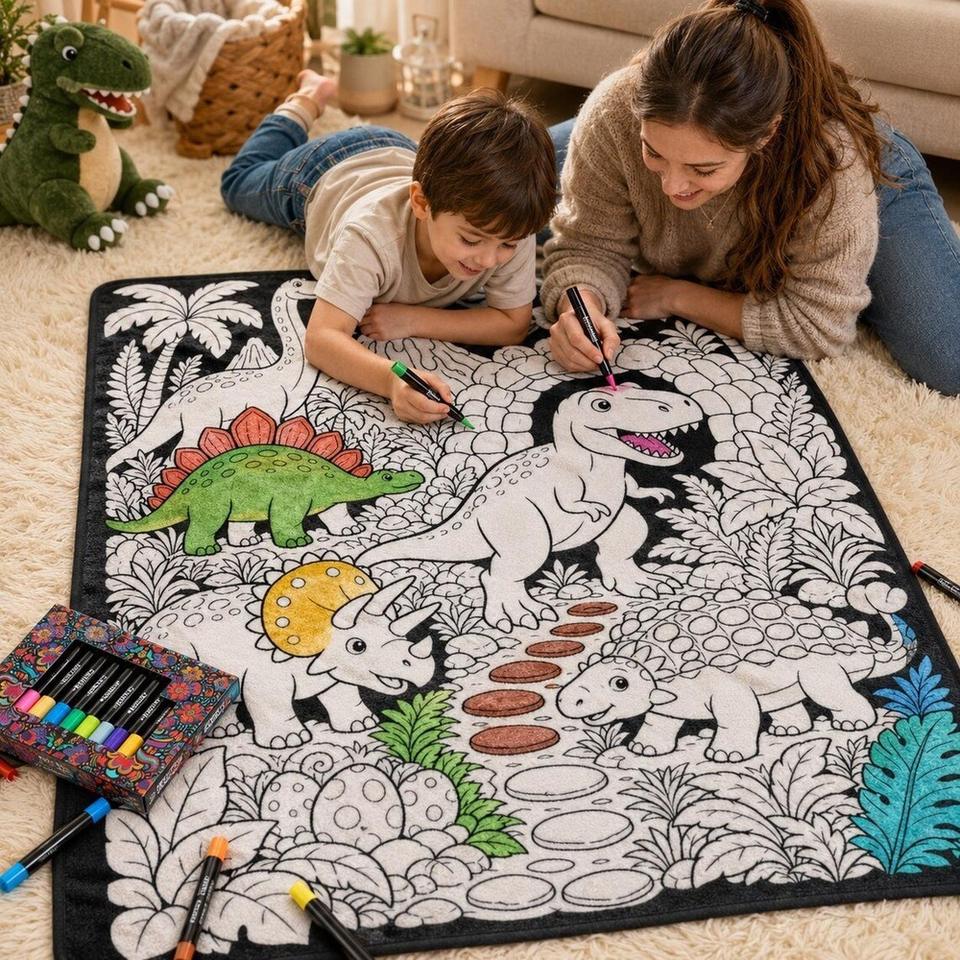DIY Paint Your Own Coloring Blanket with Washable Acrylic Fabric ...