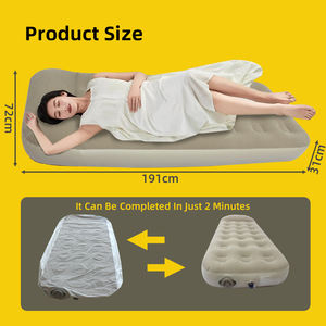 Colchón Inflable Eléctrico de Alta Calidad para Camping con Almohada Incluida, 21 Orificios - Product Image 2