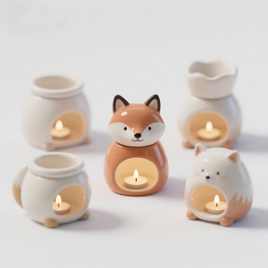 Ensemble de pichets en céramique Fox - Peints à la main en 3D avec tasses, commande en gros personnalisée <span class=keywords><strong>pour</strong></span> la verrerie domestique et l'approvisionnement des magasins <span class=keywords><strong>pour</strong></span> enfants - Product Image 4