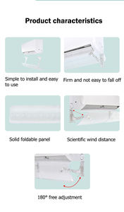 56 ~ 102 ס "מ שקופים למזגן windshield השמשה קל להתקנה דפלציה מתכווננת - Product Image 3