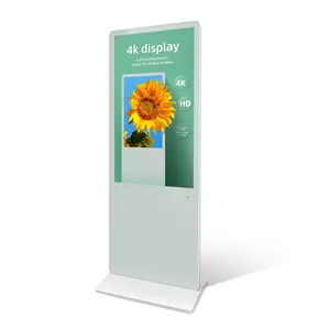 VISIGN layar papan reklame Digital 55 inci, papan nama Digital penyangga lantai Digital Totem LCD Harga kios penampil