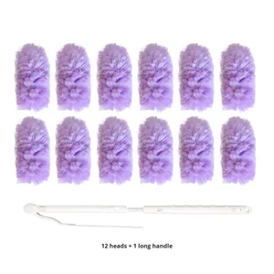 ไม้ปัดฝุ่นไฟฟ้าสถิตแบบใช้แล้วทิ้ง 12 ชิ้น แบบยืดหดได้ ดูดซับฝุ่น กำจัดฝุ่น ใยละเอียดพิเศษ - Product Image 6