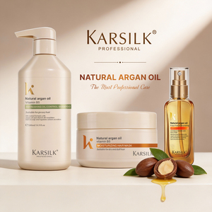 Karsilk Shampoo Argan Oil <strong>Hair</strong> Care Smooth Strengthening Shampoo Organic Biotin <strong>Hair</strong> Mask <strong>Hair</strong> Care Sets - Product Image 5
