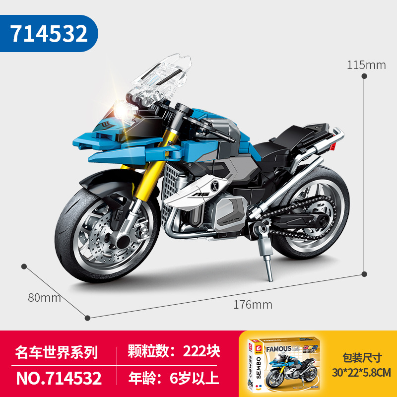Motocicleta Senbao 714532 (con soporte de exhibición)
