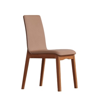 Chaise de salle à manger au design moderne et luxueux, en bois massif, en cuir PU, écologique, durable, portable, pour la maison, le <span class=keywords><strong>bureau</strong></span>, la salle de bain, l'hôtel, l'intérieur L008 - Product Image 2