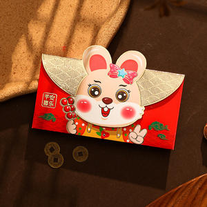 ปั๊ม<span class=keywords><strong>สี</strong></span>ทอง2023<span class=keywords><strong>ปี</strong></span>ที่มีคุณภาพสูงกระต่ายนำโชคซองจดหมายสีแดงดีไซน์โรงงาน<span class=keywords><strong>กระเป๋า</strong></span><span class=keywords><strong>สตางค์</strong></span>แพ็คเก็ต<span class=keywords><strong>สี</strong></span>แดงร้อน - Product Image 6