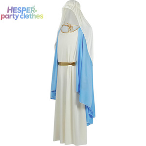Costume de la Vierge Marie HESPER pour adulte, robe religieuse biblique, déguisement de scène pour Halloween, cosplay pour femmes, pour fête biblique, performance d'église - Product Image 2