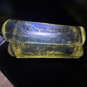 Nueva caja de <span class=keywords><strong>cristal</strong></span> especial, producto de diseño atractivo, caja de cremación, artesanías de <span class=keywords><strong>cristal</strong></span> fundido amarillo personalizadas para Ángel de salida - Product Image 5