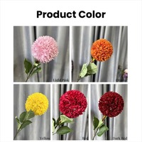 Haute qualité tige unique soie artificielle rose bleu Allium ampoule oignon boule fleur pour Table de noël pièce maîtresse mariage