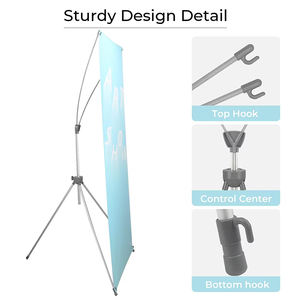 Suporte de Banner X de Alumínio Personalizado para Publicidade Externa com Impressão Digital e Peças Plásticas - Product Image 2