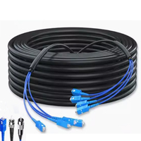 Cable de Fibra Óptica Retardante de Llama para Exteriores, Cable de Comunicación con Rotura Blindada, Duplex, Cable de Comunicación, SC 2/4