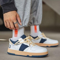Chaussures de Sport à semelle souple pour homme, baskets de course en caoutchouc, décontractées, Patchwork, à lacets, à la mode, nouvelle collection 2022