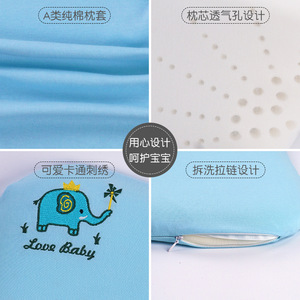 Children's Memory Foam Pillow Oblong Pure Cotton Medium Firmness For Newborn To 6 Years Old All Seasons Use - Product Image 4
