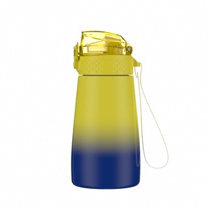 Custom Gradient-colored Stainless Steel Water <b>Bottle</b> For Kids Portable Hoop With For <b>Straw</b> Lid For Travel - Product Image 2