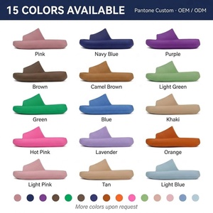 Claquettes Nuage EVA Personnalisables avec Logo pour Femme, Semelle Épaisse Confortable, Antidérapantes, Vente en Gros OEM, Faible MOQ, Fabrication en Vrac - Product Image 3