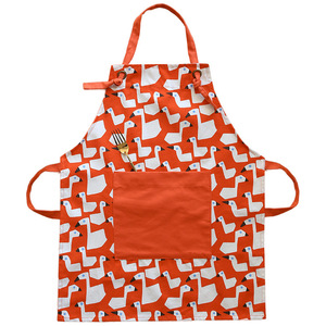 Cotton Parent Child Apron Floral <b>Print</b> Bib Apron For Daily Use <b>Machine</b> Washable - Product Image 5