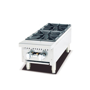 Điều khiển bằng tay freestanding thép không gỉ thương mại nấu ăn máy Bốn đầu đốt <span class=keywords><strong>gas</strong></span> Phạm vi điện lò nướng đối lưu tính năng - Product Image 6