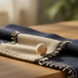 Perline in legno Ilan da 40 mm con foro grande per accessori di abbigliamento - Product Image 3