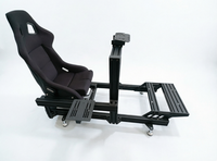 Cockpit de simulation de course certifié CE, norme européenne 4080, avec siège baquet, châssis de simulateur de course personnalisé OEM et ODM