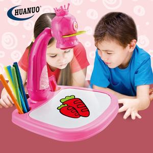 Umwelt freundliche Lernspiel zeug Zeichen tisch lernen Staffelei Projektor Malerei für Kinder - Product Image 3