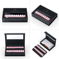 Boîte d'emballage pour ongles pressés avec logo personnalisé, matériaux recyclés haut de gamme, fermeture magnétique, doublure en éponge gaufrée, laminage mat