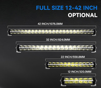 12 pouces voiture LED barre lumineuse de travail 12V 24V LED Combo lumière LED 4x4 hors route systèmes d'éclairage automatique