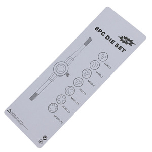 Jeu de 8 pièces de filières et de clés à tarauder, outils de filetage manuels, ensemble combiné, vente en gros - Product Image 2