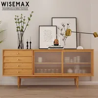 Modern Solid Wood Sideboard, Tea Cabinet, Wine Cabinet