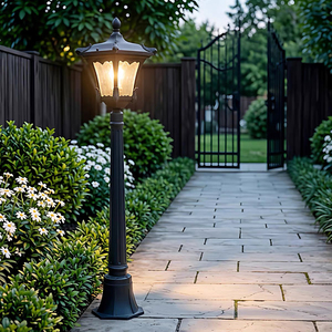Éclairage de cour rétro personnalisé de haute qualité avec détection sensible et capteur de mouvement pour lampes de jardin paysager - Product Image 4