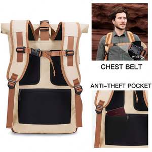 New Arrival Custom Color Woman Rolling DayPack Recycled <b>Roll</b> <b>Top</b> Travel <b>Backpack</b> <b>Waterproof</b> - Product Image 6