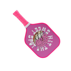 Pickleball Racket For Children Carbon Fiber <b>Frame</b> Anti Slip Handle Trendy Design Straight Shot Style - Product Image 3