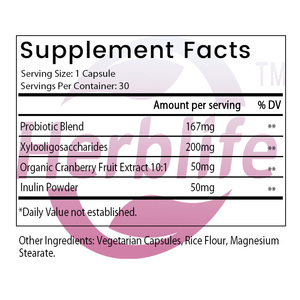โปรไบโอติกส์สำหรับช่องคลอด OEM/ODM ยอดขายดี 50 พันล้าน CFU เพื่อสุขภาพช่องคลอดและปรับสมดุลค่า pH สำหรับผู้หญิง ช่วยปรับสมดุลกลิ่นและยีสต์ในช่องคลอด - Product Image 2