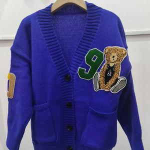 Venta de fábrica Otoño Invierno estilo coreano cárdigan suelto moda suéter de punto cárdigan suave para mujer - Product Image 6