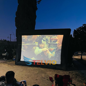 Giá rẻ <span class=keywords><strong>Inflatable</strong></span> màn hình chiếu thổi lên màn hình máy chiếu rạp hát gia đình ngoài trời <span class=keywords><strong>Inflatable</strong></span> Màn hình phim với ghế cho sân sau - Product Image 3