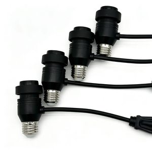 E27 To E26 Light Bulb Socket <b>Adapter</b> Plug In AC Converter For LED Lighting With PVC Cable And Waterproof <b>Switch</b> - Product Image 3