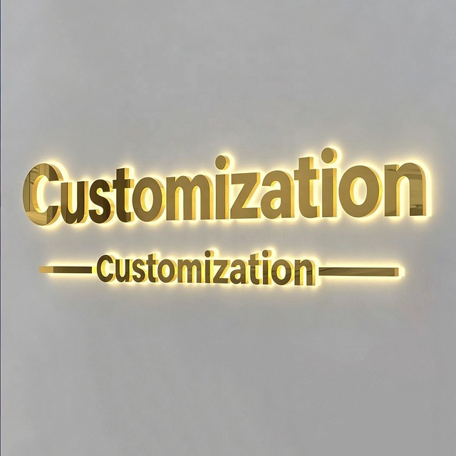 2026 Wholesale Custom Stainless Steel Backlit 3D LED Channel Letter Sign for Advertising