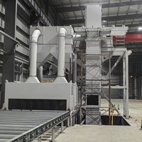 CE QH6921 Machine de sablage et de débavurage automatique à convoyeur à rouleaux pour tôles d'acier, poutres en H, et acier Mn13, haute performance