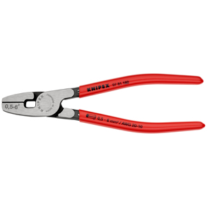 Pinza de crimpado frontal Knipex para cables de 0.5-6 mm AWG 20-10 - Product Image 1