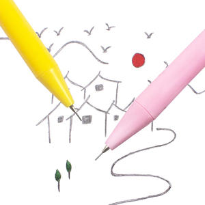 Crayons à <span class=keywords><strong>dessin</strong></span> pour enfants O&Q assortis, 0,7 mm, style créatif et tendance, motif patte de <span class=keywords><strong>chat</strong></span> kawaii, mécanique à bouton-poussoir, ensemble HB EN-71 - Product Image 4